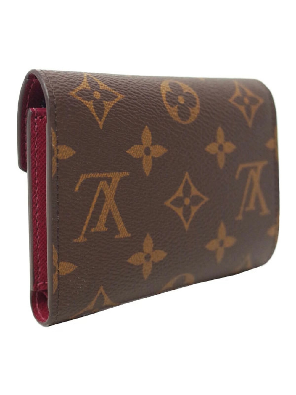 Louis Vuitton Tri Monogram fold Wallet Victorine Portefeuille Brown